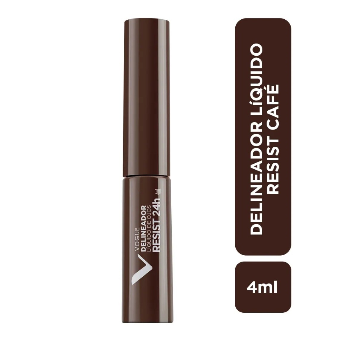 Delineador De Ojos Vogue Liq. Resist Cafe 4 Ml. 
