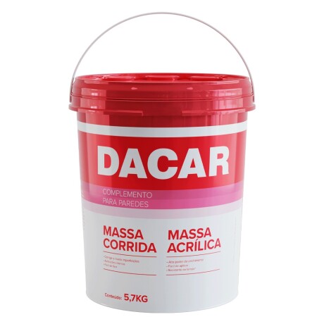 DACAR ENDUIDO EXTERIOR PREMIUM MASSA ACRÍLICA 5.7 KILOS Dacar Enduido Exterior Premium Massa Acrílica 5.7 Kilos