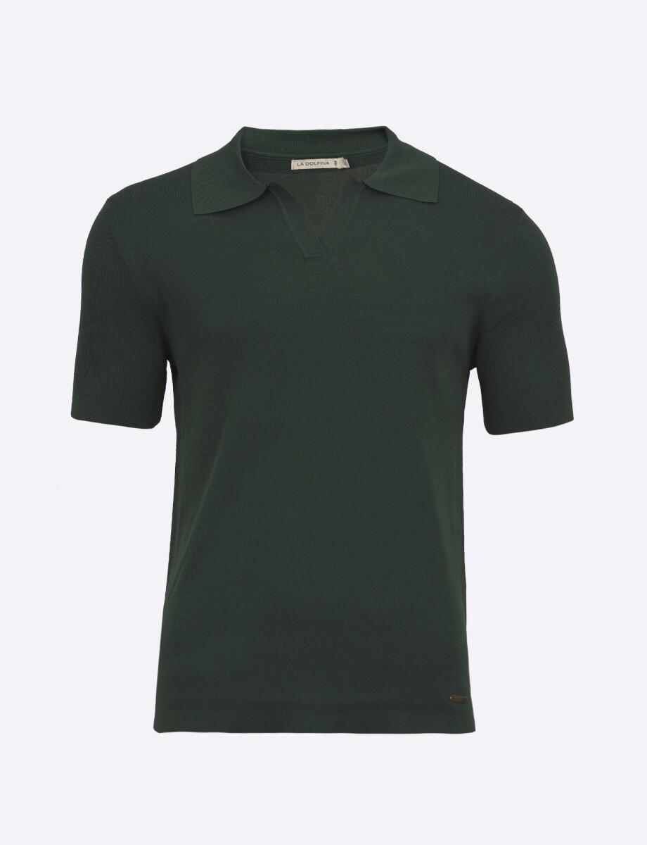 Remera tejida verde