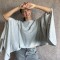 Poncho Sophie Lanilla gris melange