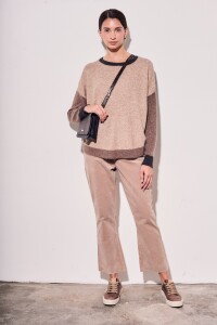 Sweater Color Block Cafe
