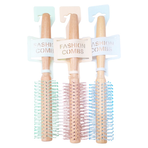 Cepillo de pelo de madera redondo 23x4.5cm Cepillo De Pelo De Madera Redondo 23x4.5cm