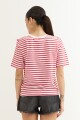 Remera a rayas BLANCO Y ROJO