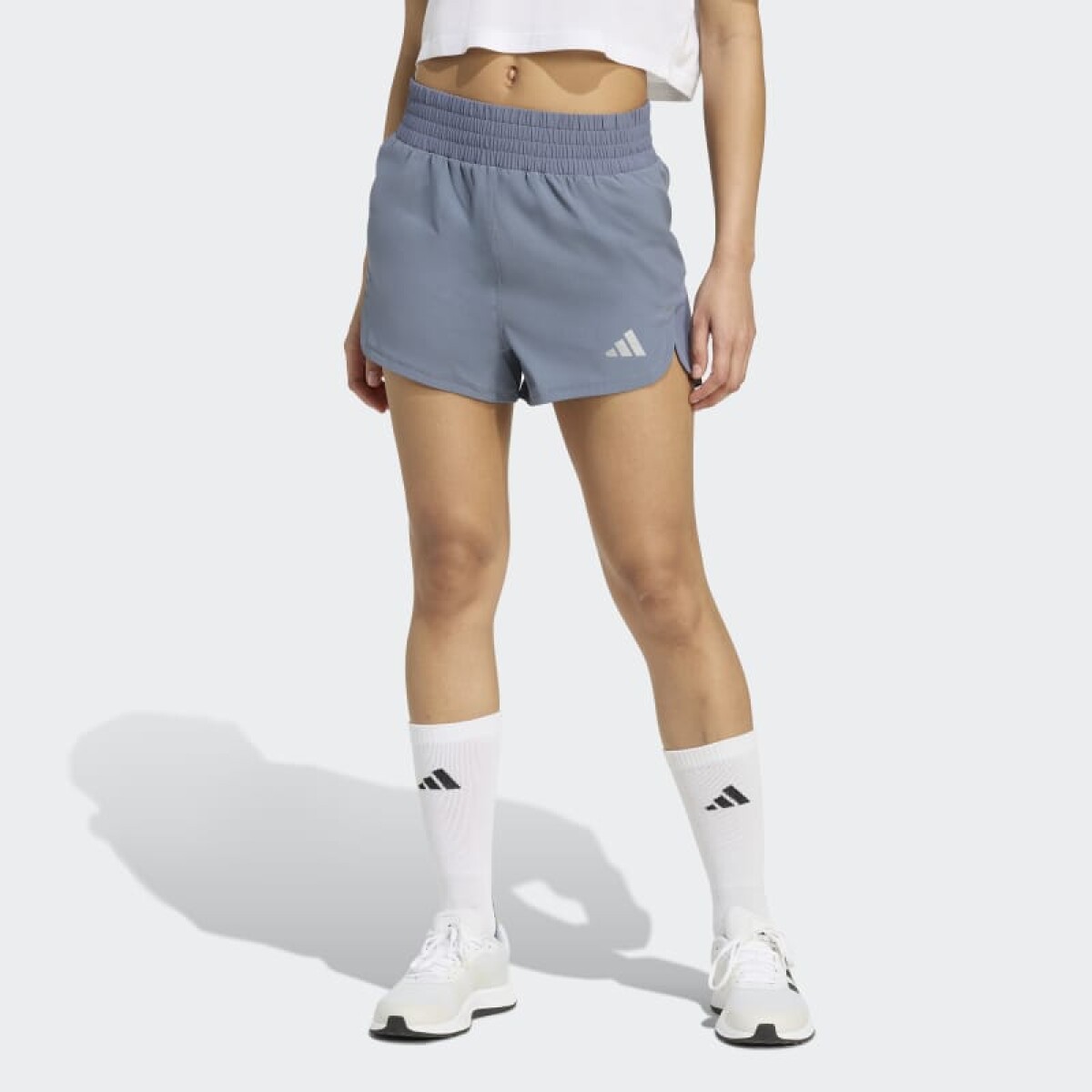 Short Adidas Tejido Racer Pacer - Gris 