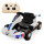 Auto Carreras A Batería C/control Kart Doble Tracción Blanco