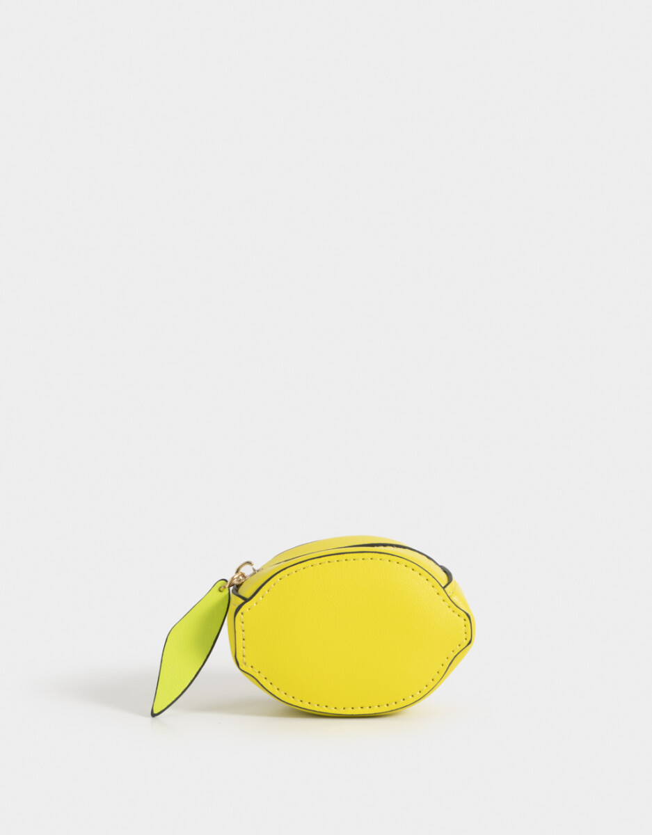 Monedero De Cuerina "limón" 