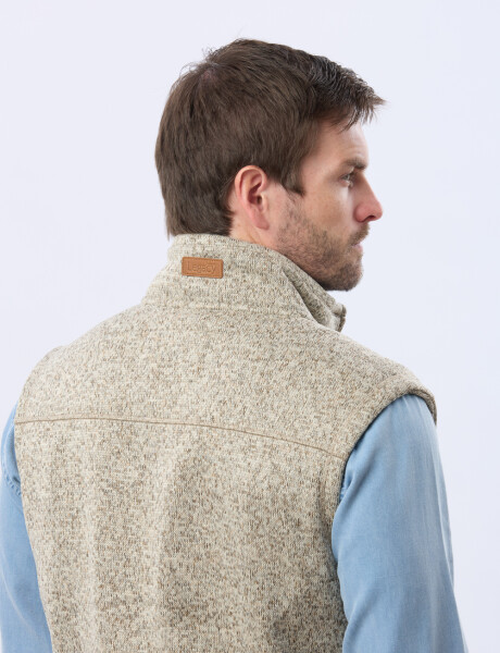 CHALECO FELPA ESPECIAL Beige