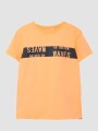 Camiseta Manga Corta Estampada Orange Pop