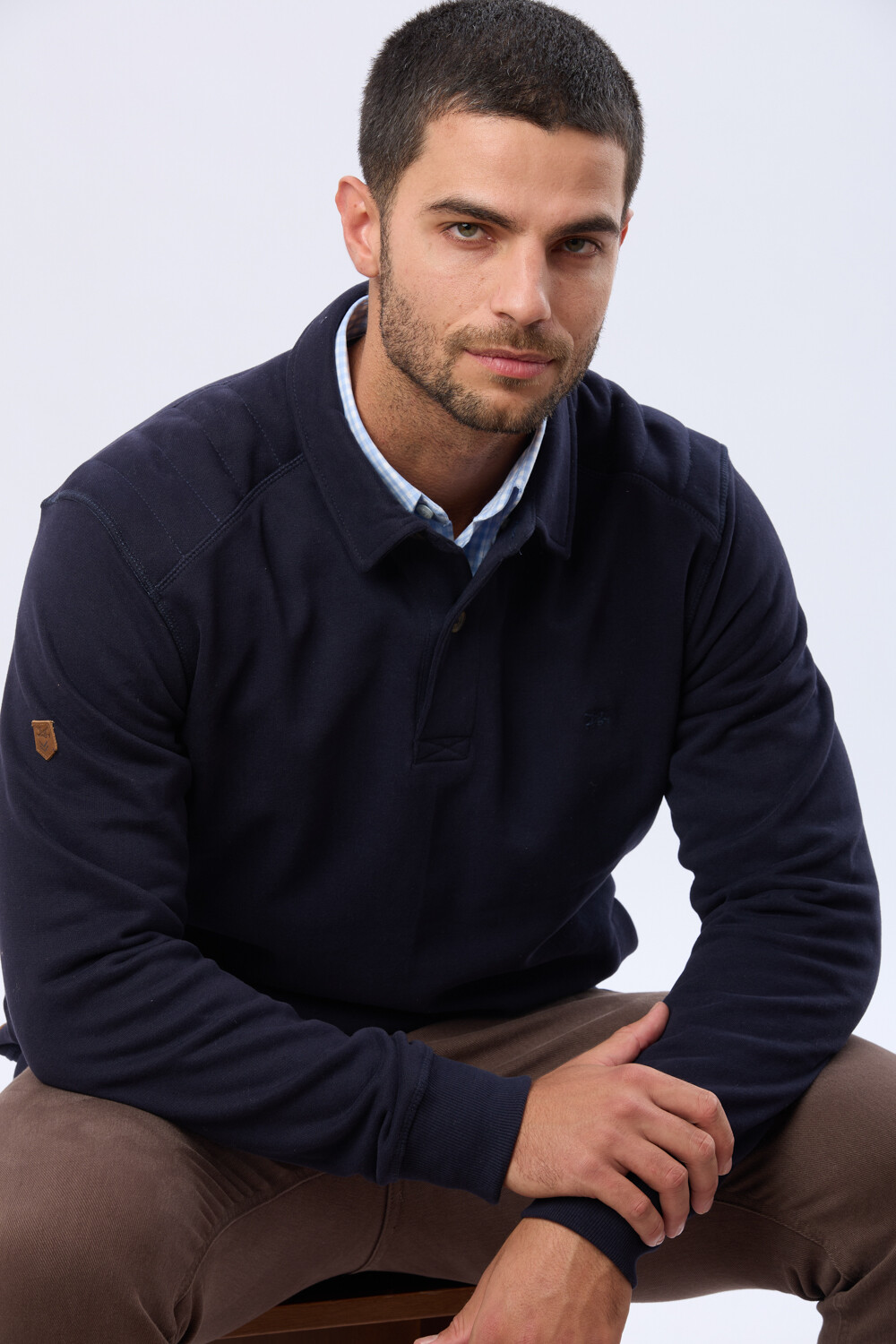 BUZO POLO DE FELPA Azul