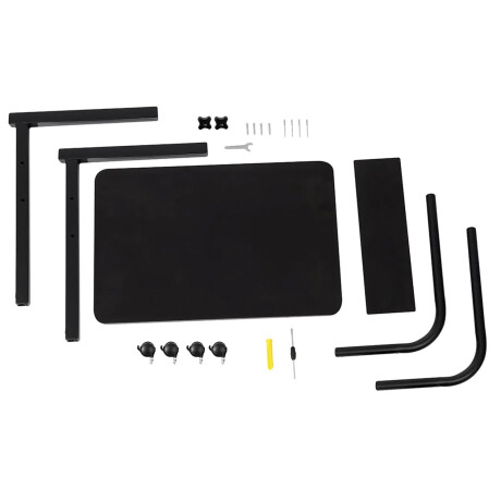 Mesa de PC Antideslizante con Altura regulable Negra Mesa de PC Antideslizante con Altura regulable Negra