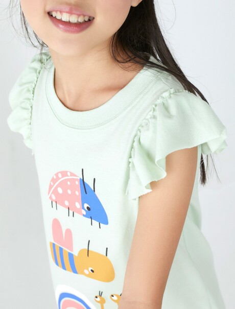 CAMIZÓN INFANTIL CON ESTAMPA VERDE
