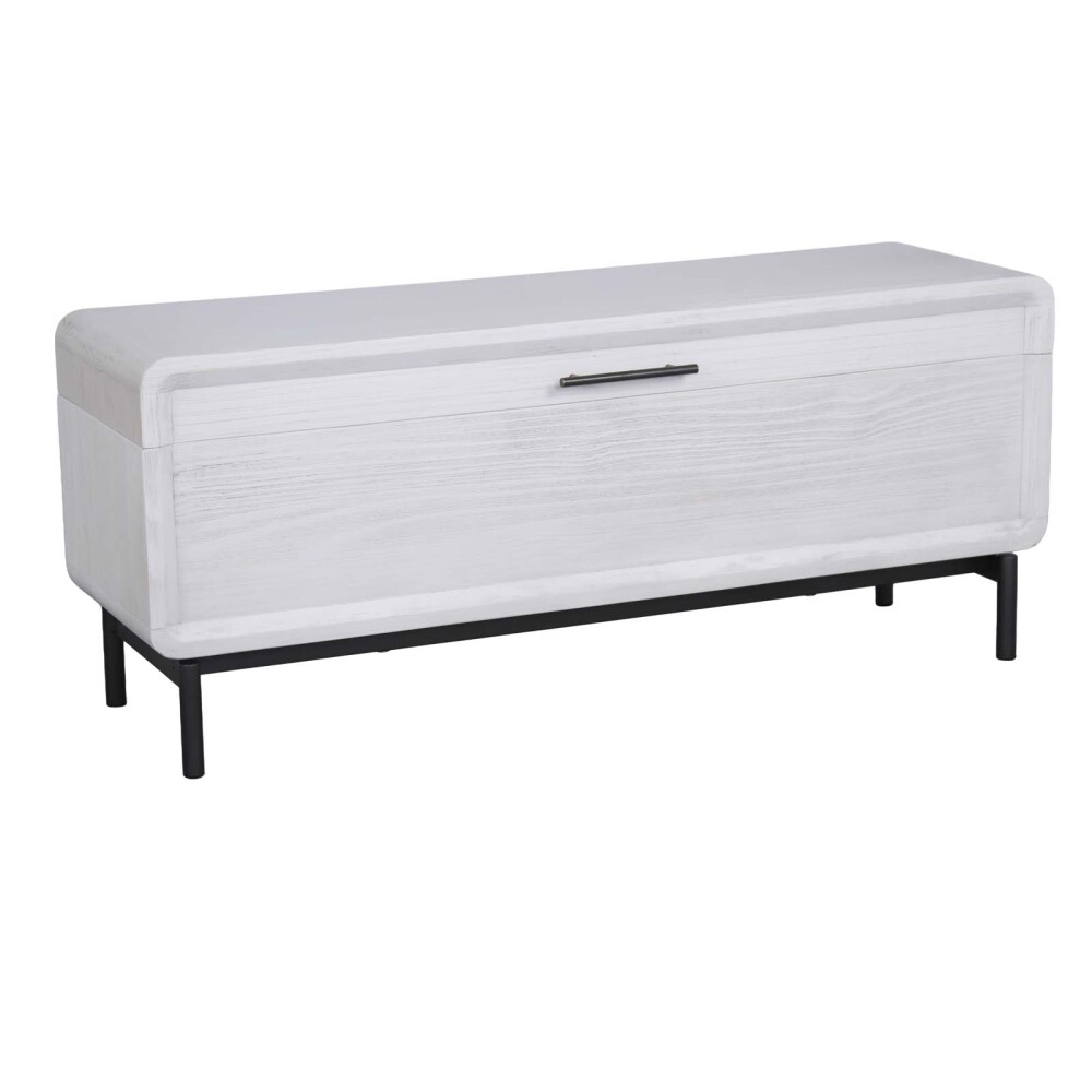 PIE DE CAMA C/BAUL MADERA BLANCO WESTBROOK