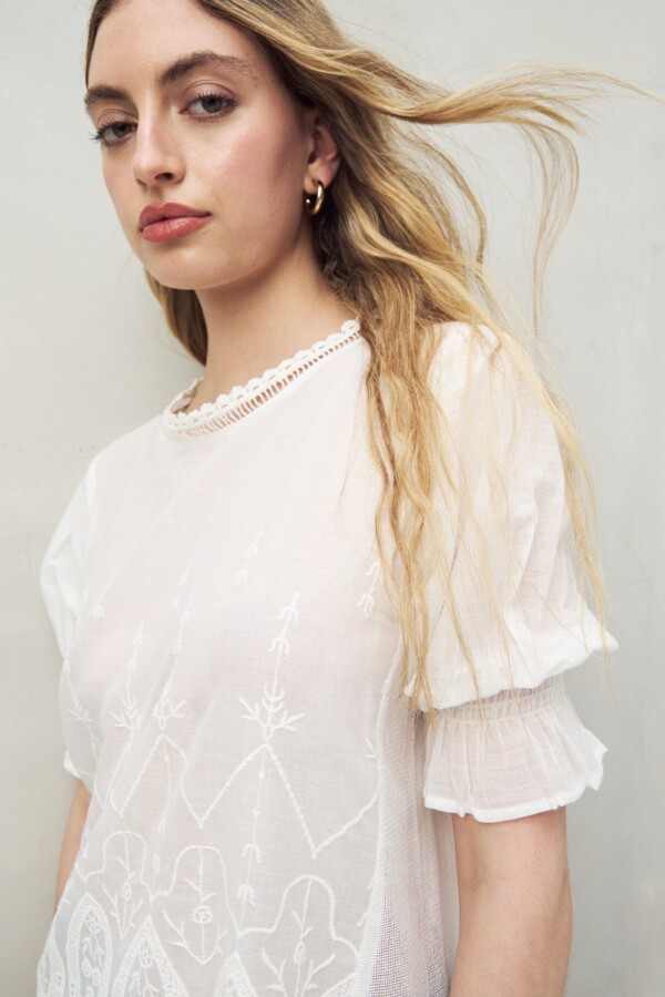 BLUSA MILAN Blanco