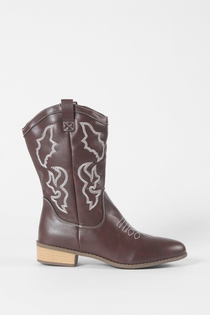 Botas tejana wood chocolate