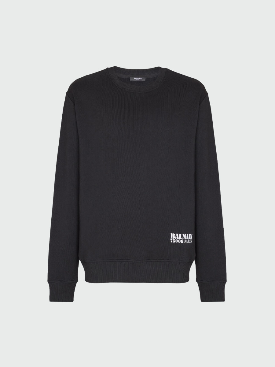 BALMAIN - SWEATSHIRT PEQUEÑA ESTAMPA 