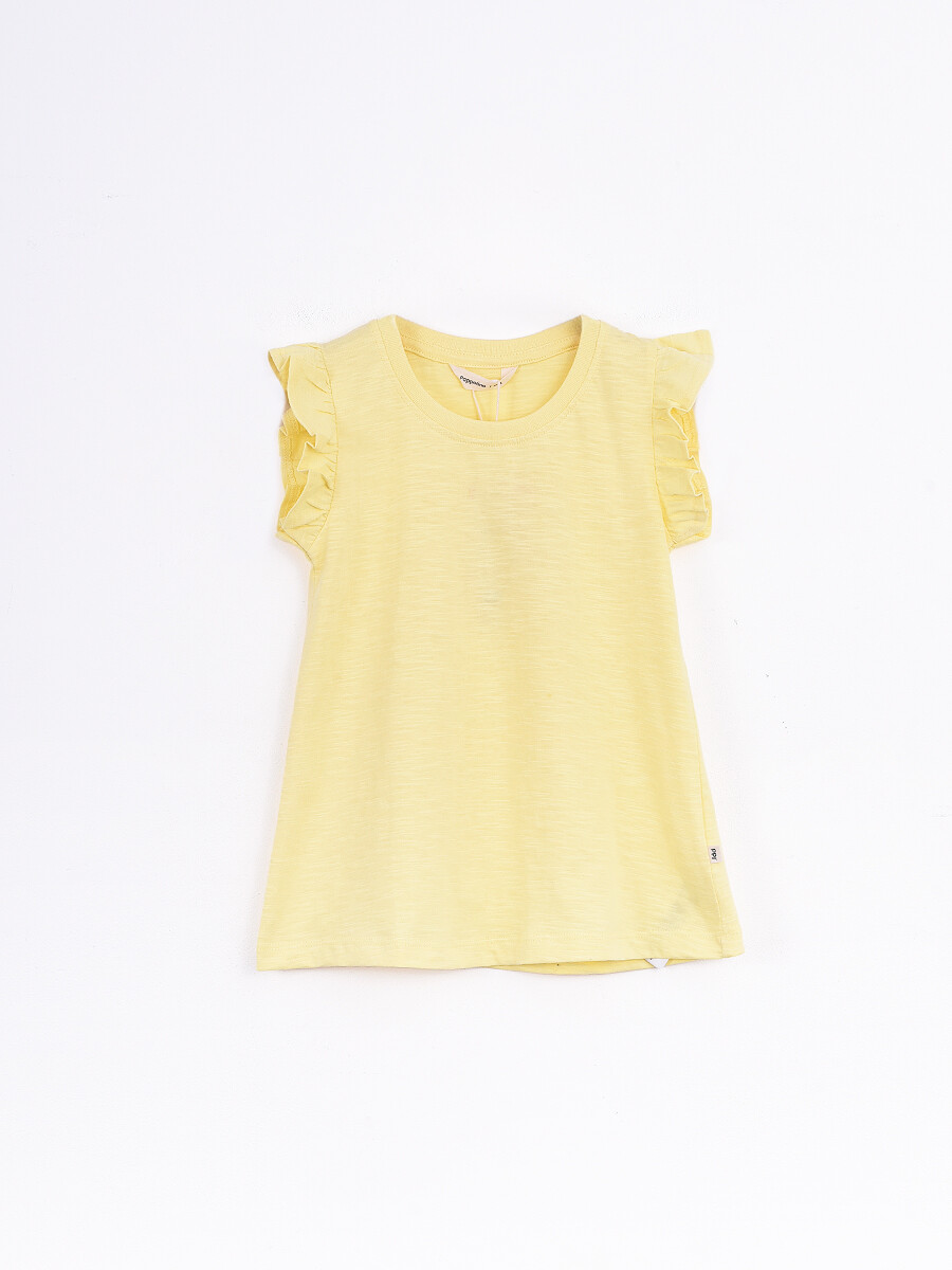 MUSCULOSA SLUB RENATA - AMARILLO 