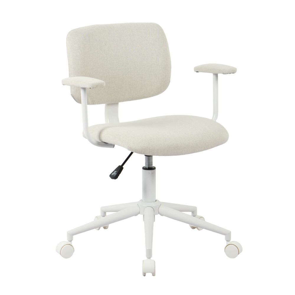 ASIENTO DE OFICINA POLIPROPILENO-Y-TELA NATURAL-BEIGE CLIFFORD