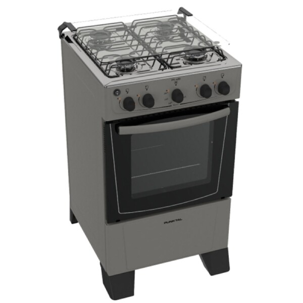 COCINA S/GAS - MESA Y FRENTE INOX- TERMO-2 VIDRIO-ENCENDIDO acero inoxidable