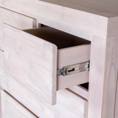 COMODA 5 CAJONES MADERA-ACACIA NATURAL-BEIGE NEWPORT