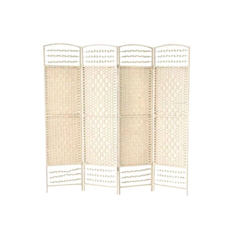 Biombo separador de rattan 1.8 mts Beige