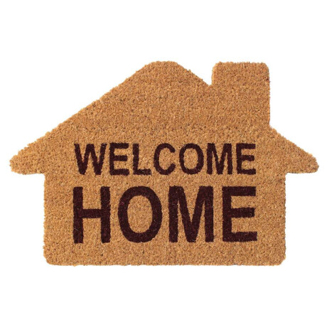 Felpudo Coco 40X60Cm 1.5Cm Forma Casa Welcome Home