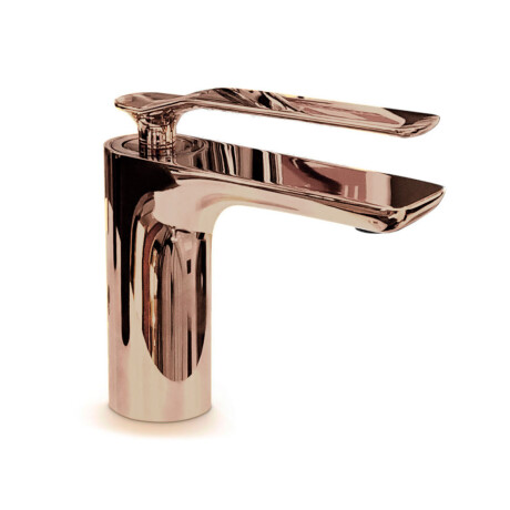 Griferia Para Lavatorio Monocomando Bajo 35Mm Serie Modena Oro Rose BRONCE-ROSE GOLD