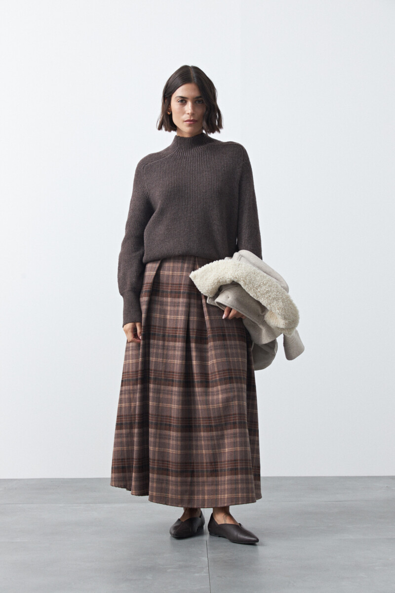 POLERA DALMA Marrón oscuro