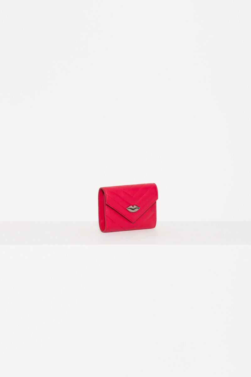 BILLETERA LIPSTICK FLAP Frambuesa