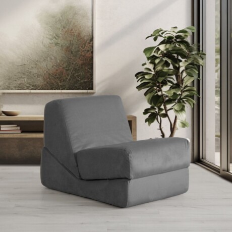 Sillón Sofá Plegable Lumax Modelo Lahti en caja Compactado Gris