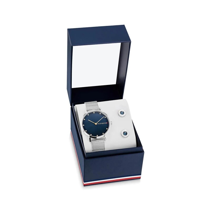 Set Reloj y Caravanas Tommy Hilfiger 2770193 para mujer de acero Set Reloj Y Caravanas Tommy Hilfiger 2770193 Para Mujer De Acero