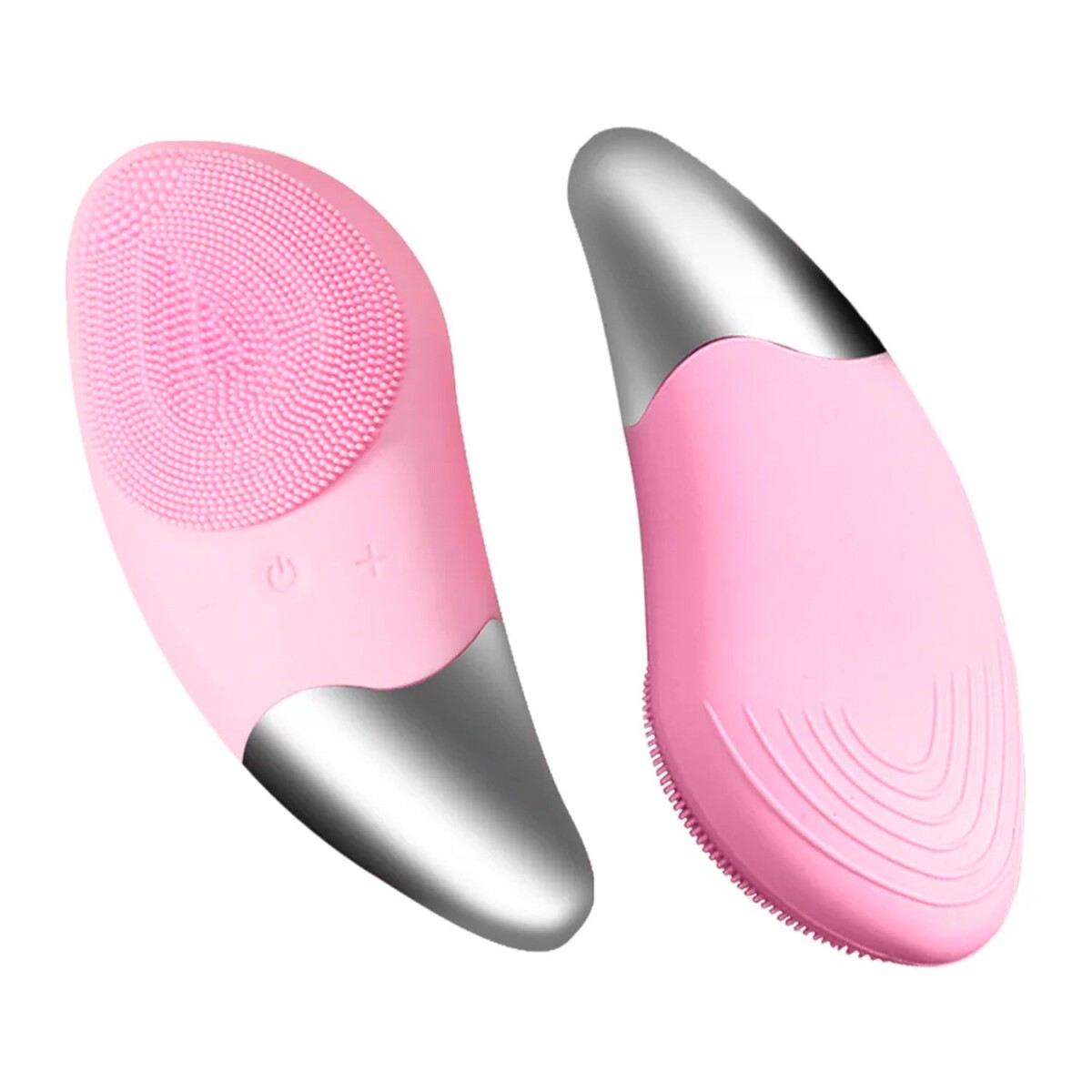 Cepillo Masajeador Limpiador Facial Contorno Ojos Silicona - Variante Color Rosa 