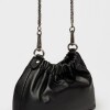 Mini bag Gina en cuero liso Negro