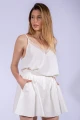 Top con puntilla Blanco