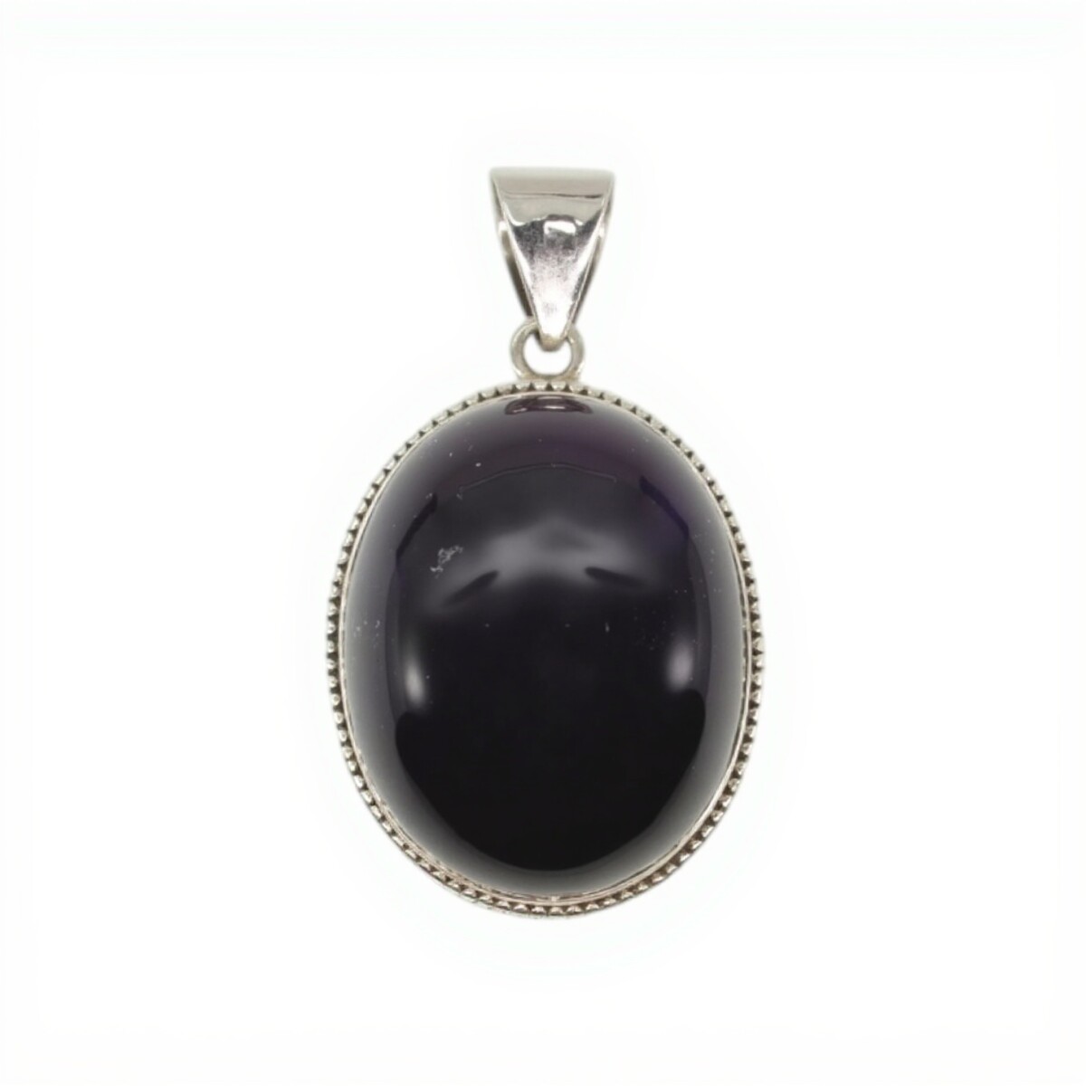 Dije Oval- Plata 925 - Amatista Imperial-CP4630 - conpiedra 