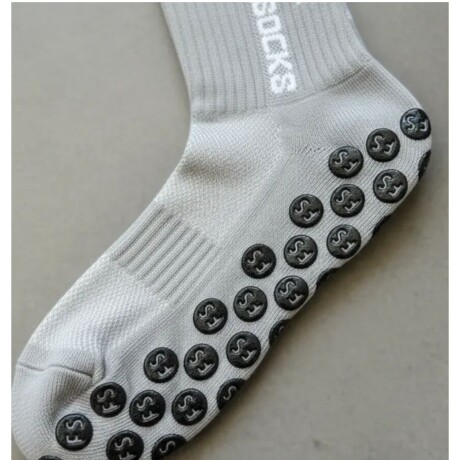 Par de Medias Deportivas Antideslizantes para Fútbol FS Grises