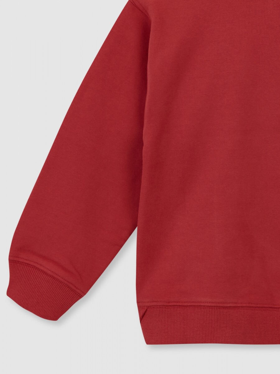 Sudadera Con Print Naranja