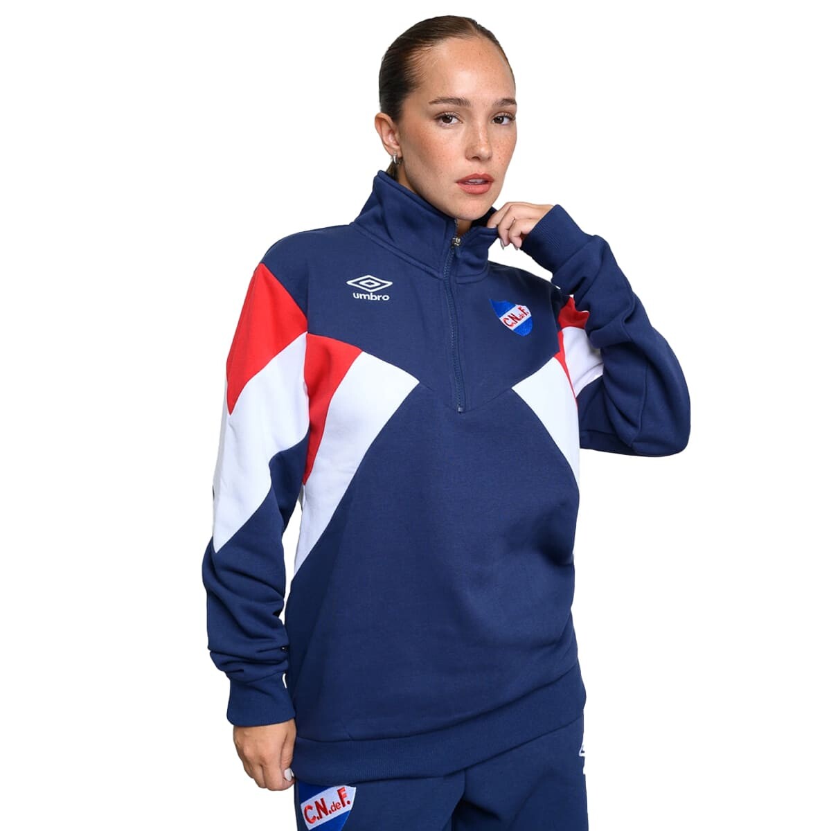 BUZO UMBRO LUX MOTION CNF de Mujer - NU342943 - Azul-rojo 