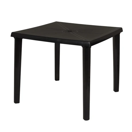 Mesa MOR Cuadrada Patas Desmontables Negra Mesa MOR Cuadrada Patas Desmontables Negra