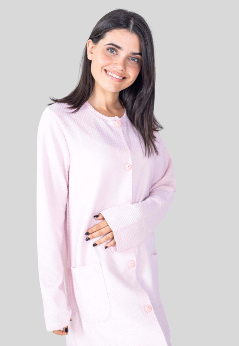 BATA ALGODÓN ABOTONADA - ROSADO 