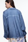 CAMISA BOLSILLO ML Azul