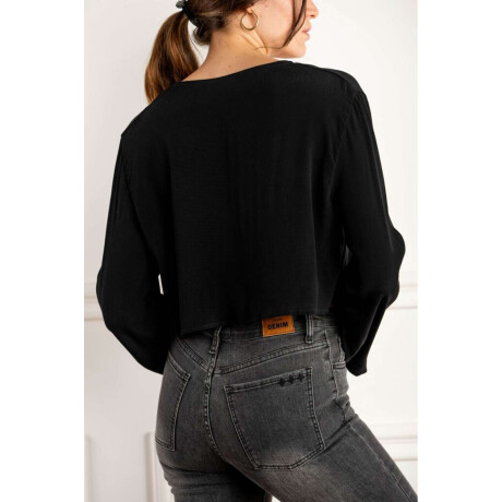 Blusa Crop Negro