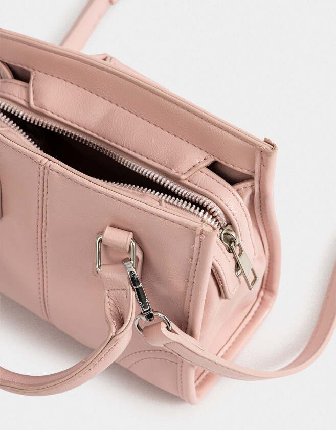 City Cartera City Cuerina - Rosa Viejo