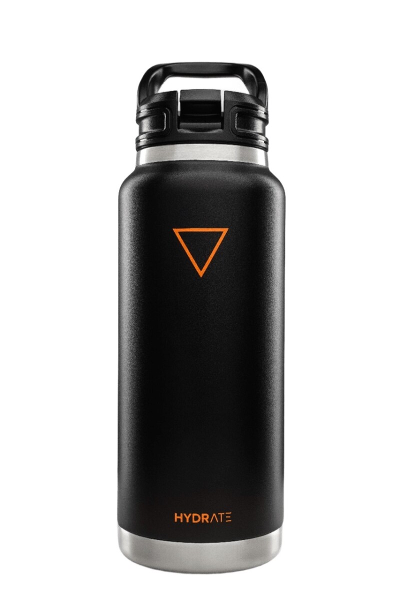TERMO HYDRATE 770ML NEGRO Y NARANJA
