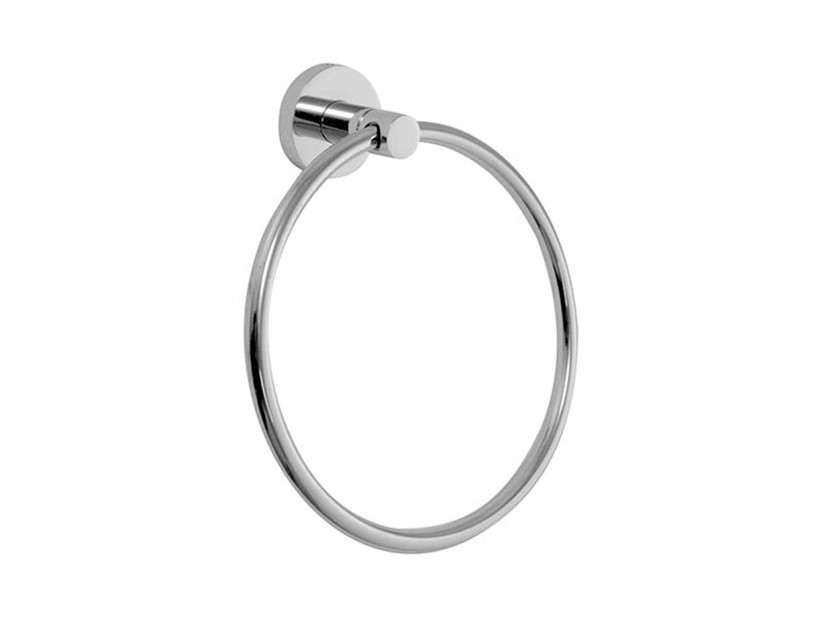 Toallero Aro Metalico De Baño Linea Roma Color Cromo 