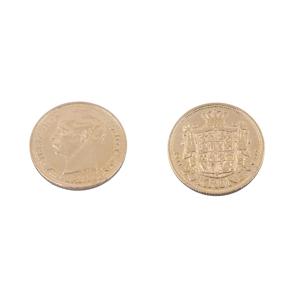 Moneda de oro República de Dinamarca 20 coronas de oro año 1911. Moneda de oro República de Dinamarca 20 coronas de oro año 1911.
