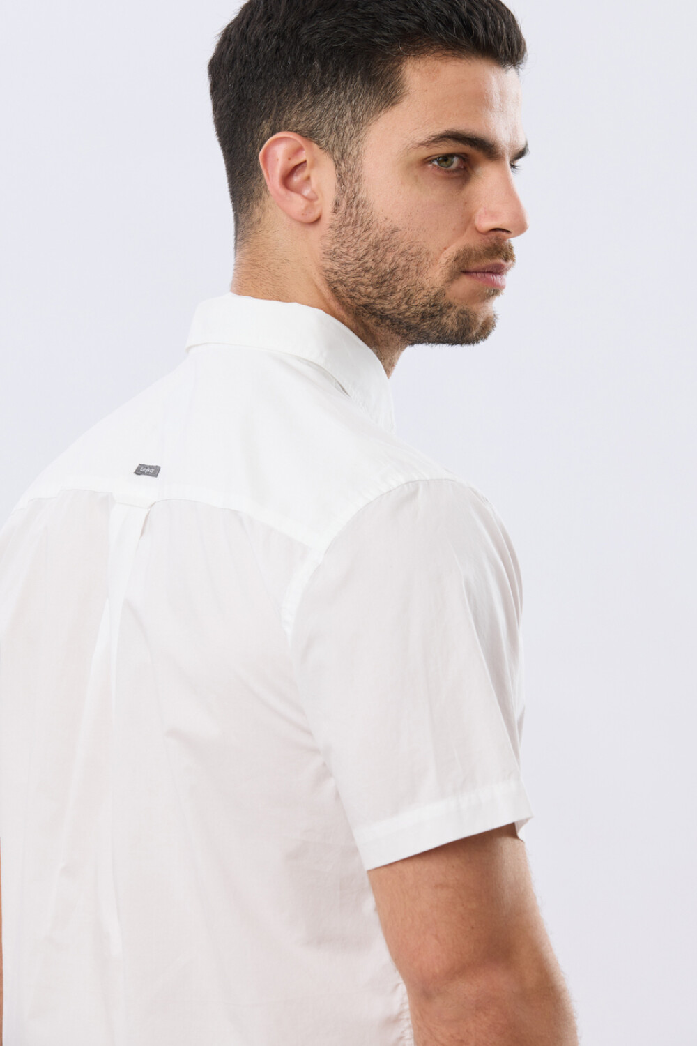 CAMISA LISA DE ALGODÓN Blanco