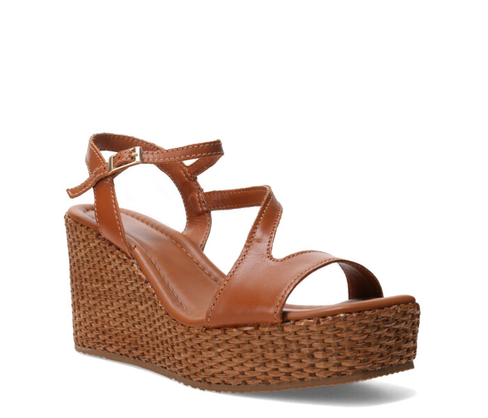 Sandalias de Mujer Bottero Plataforma Marrón Caramelo