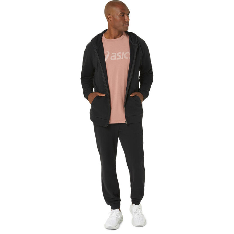 Casaca Training Sweat Full Zip Hombre Performance Black