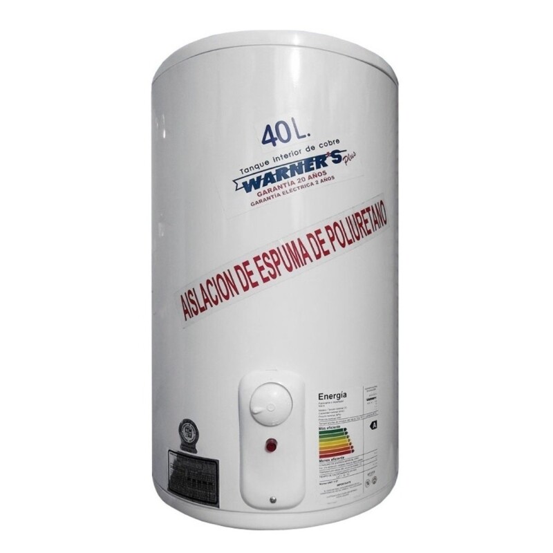 Termotanque eléctrico Warner's Cobre 40 Lts blanco Termotanque Eléctrico Warner's Cobre 40 Lts Blanco