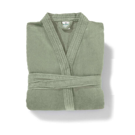 Bata Baño Dohler Velour 100% Algodón Talle P al XXG Verde